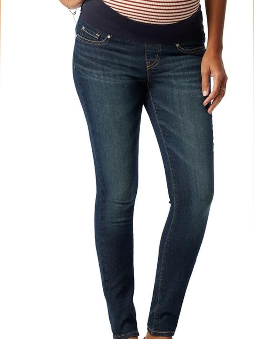 Levi Maternity jeans with Navy Stretch Panel